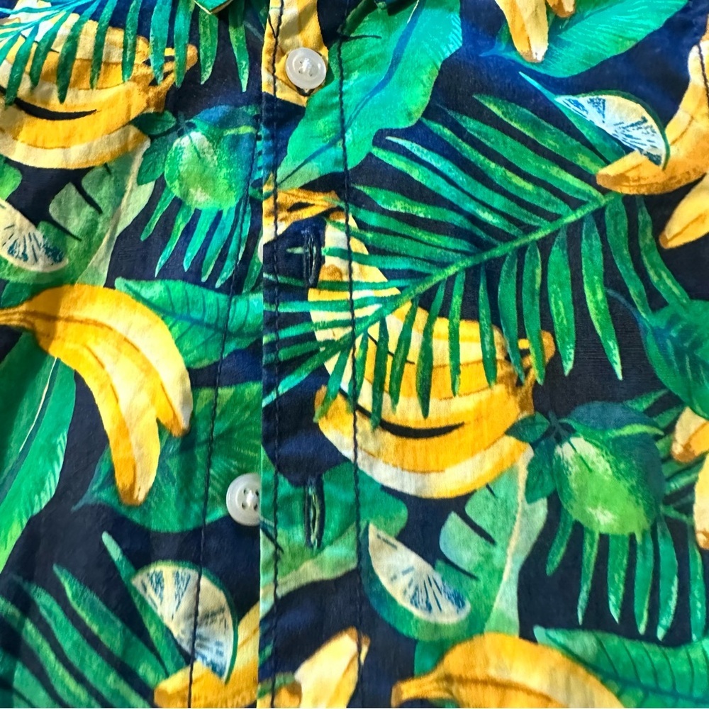 Old Navy Kids Tropical Leaf and Banana Shirt - Picture 3 of 4